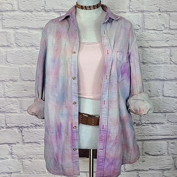 Reworked/upcycled flannel shirt - Picture 2 of 9